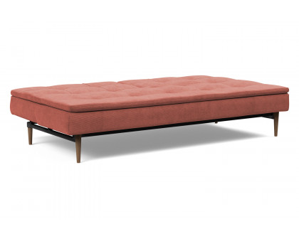 Innovation Living Dublexo Styletto Sofa Bed Dark Wood - 317 Cordufine Rust