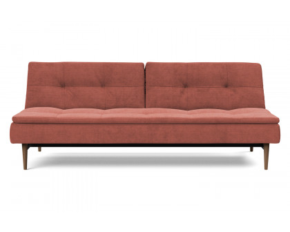 Innovation Living Dublexo Styletto Sofa Bed Dark Wood - 317 Cordufine Rust