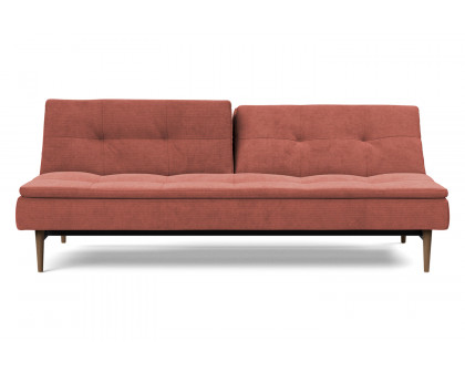 Innovation Living Dublexo Styletto Sofa Bed Dark Wood - 317 Cordufine Rust