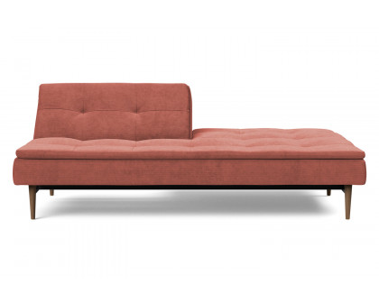 Innovation Living Dublexo Styletto Sofa Bed Dark Wood - 317 Cordufine Rust