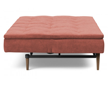 Innovation Living Dublexo Styletto Sofa Bed Dark Wood - 317 Cordufine Rust