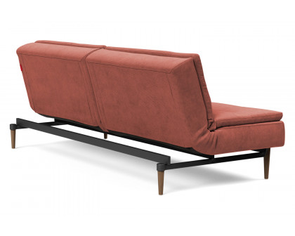 Innovation Living Dublexo Styletto Sofa Bed Dark Wood - 317 Cordufine Rust