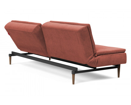 Innovation Living Dublexo Styletto Sofa Bed Dark Wood - 317 Cordufine Rust