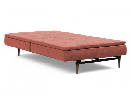 Innovation Living Dublexo Styletto Sofa Bed Dark Wood - 317 Cordufine Rust