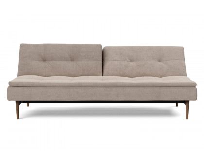 Innovation Living Dublexo Styletto Sofa Bed Dark Wood - 318 Cordufine Beige