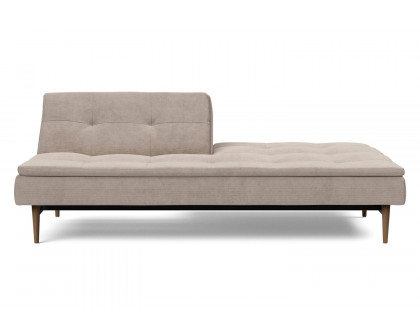 Innovation Living Dublexo Styletto Sofa Bed Dark Wood - 318 Cordufine Beige