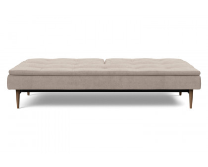 Innovation Living Dublexo Styletto Sofa Bed Dark Wood - 318 Cordufine Beige