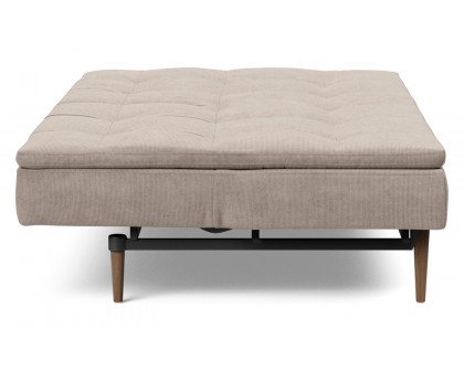 Innovation Living Dublexo Styletto Sofa Bed Dark Wood - 318 Cordufine Beige