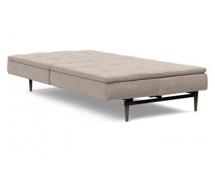 Innovation Living Dublexo Styletto Sofa Bed Dark Wood - 318 Cordufine Beige