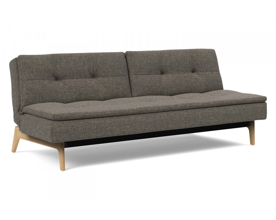 Innovation Living Dublexo Eik Sofa Bed Oak - 216 Flashtex Dark Gray