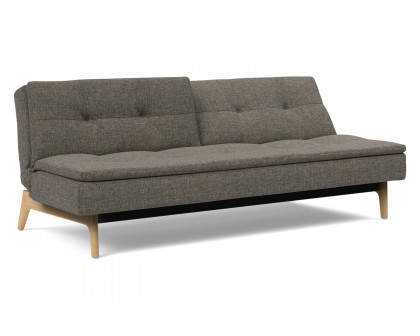 Innovation Living Dublexo Eik Sofa Bed Oak - 216 Flashtex Dark Gray