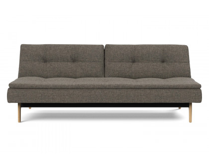 Innovation Living Dublexo Eik Sofa Bed Oak - 216 Flashtex Dark Gray