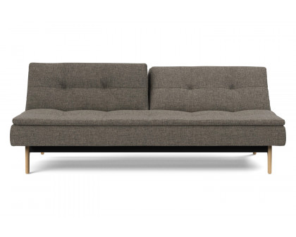 Innovation Living Dublexo Eik Sofa Bed Oak - 216 Flashtex Dark Gray