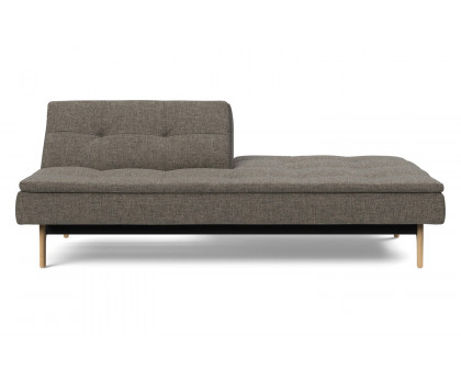 Innovation Living Dublexo Eik Sofa Bed Oak - 216 Flashtex Dark Gray