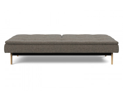 Innovation Living Dublexo Eik Sofa Bed Oak - 216 Flashtex Dark Gray