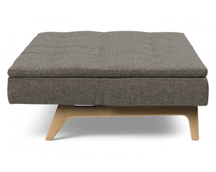 Innovation Living Dublexo Eik Sofa Bed Oak - 216 Flashtex Dark Gray