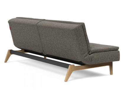 Innovation Living Dublexo Eik Sofa Bed Oak - 216 Flashtex Dark Gray