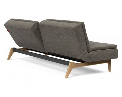 Innovation Living Dublexo Eik Sofa Bed Oak - 216 Flashtex Dark Gray