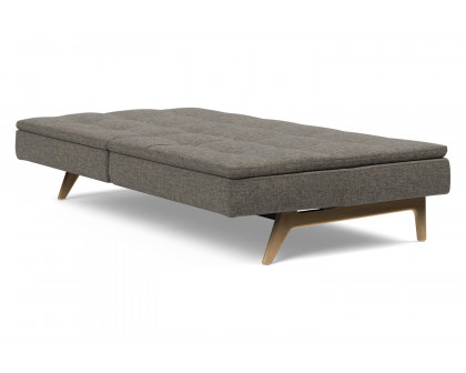 Innovation Living Dublexo Eik Sofa Bed Oak - 216 Flashtex Dark Gray