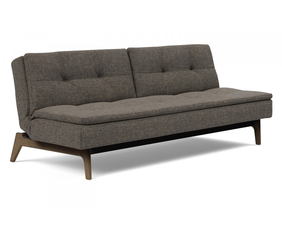 Innovation Living Dublexo Eik Sofa Bed Smoked Oak - 216 Flashtex Dark Gray