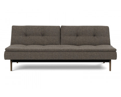 Innovation Living Dublexo Eik Sofa Bed Smoked Oak - 216 Flashtex Dark Gray