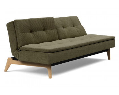 Innovation Living Dublexo Eik Sofa Bed Oak - 316 Cordufine Pine Green