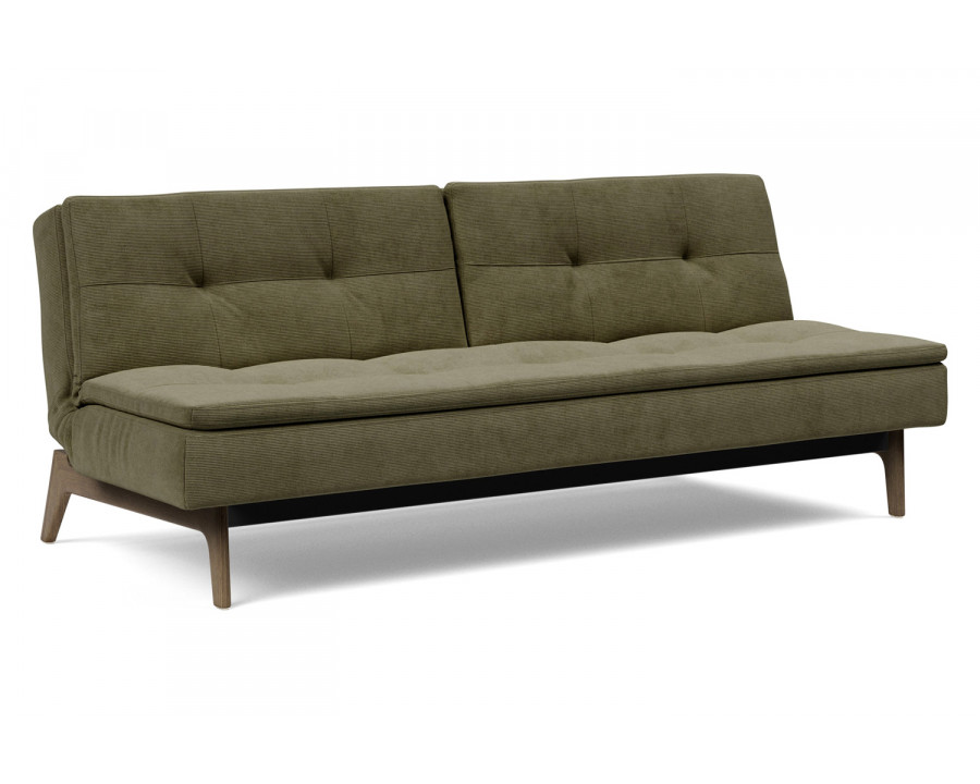 Innovation Living Dublexo Eik Sofa Bed Smoked Oak - 316 Cordufine Pine Green