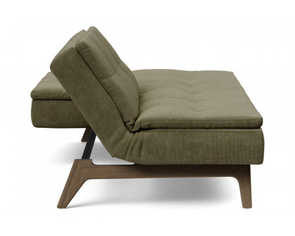 Innovation Living Dublexo Eik Sofa Bed Smoked Oak - 316 Cordufine Pine Green