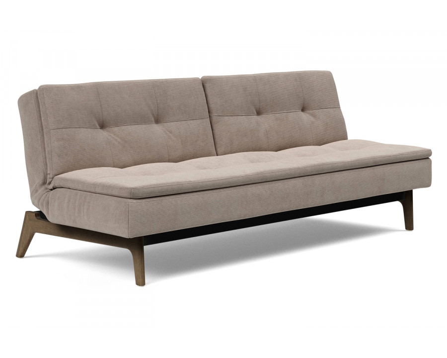 Innovation Living Dublexo Eik Sofa Bed Smoked Oak - 318 Cordufine Beige