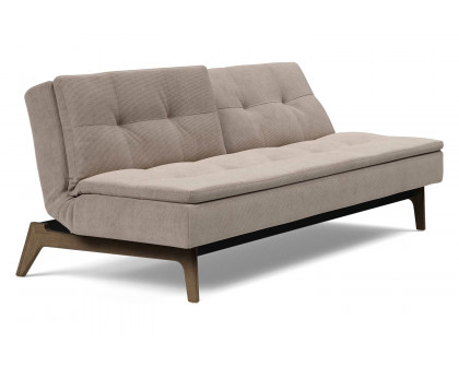 Innovation Living Dublexo Eik Sofa Bed Smoked Oak - 318 Cordufine Beige