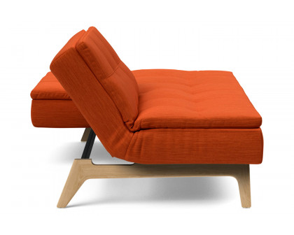 Innovation Living Dublexo Eik Sofa Bed Oak - 506 Elegance Paprika