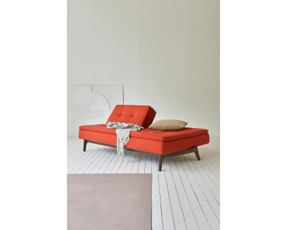 Innovation Living Dublexo Eik Sofa Bed Smoked Oak - 506 Elegance Paprika