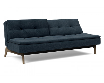 Innovation Living Dublexo Eik Sofa Bed Smoked Oak - 515 Nist Blue