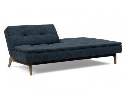 Innovation Living Dublexo Eik Sofa Bed Smoked Oak - 515 Nist Blue