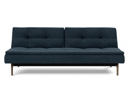 Innovation Living Dublexo Eik Sofa Bed Smoked Oak - 515 Nist Blue