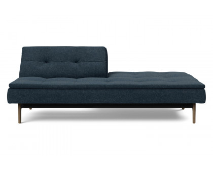 Innovation Living Dublexo Eik Sofa Bed Smoked Oak - 515 Nist Blue