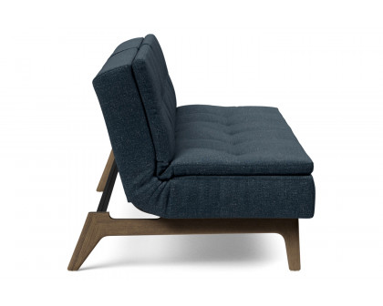 Innovation Living Dublexo Eik Sofa Bed Smoked Oak - 515 Nist Blue