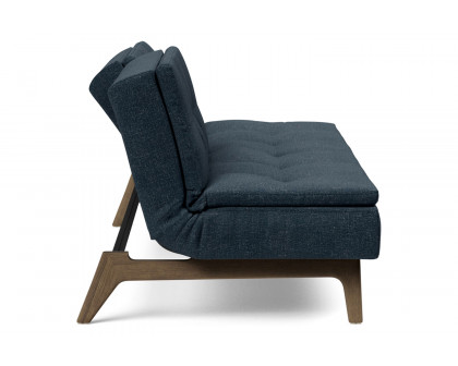 Innovation Living Dublexo Eik Sofa Bed Smoked Oak - 515 Nist Blue