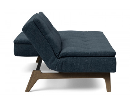 Innovation Living Dublexo Eik Sofa Bed Smoked Oak - 515 Nist Blue