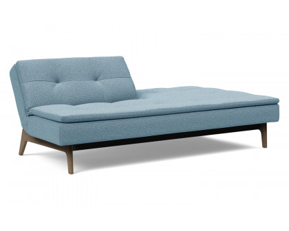 Innovation Living Dublexo Eik Sofa Bed Smoked Oak - 525 Mixed Dance Light Blue