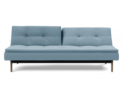 Innovation Living Dublexo Eik Sofa Bed Smoked Oak - 525 Mixed Dance Light Blue