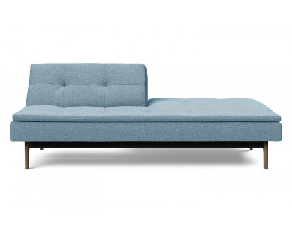 Innovation Living Dublexo Eik Sofa Bed Smoked Oak - 525 Mixed Dance Light Blue