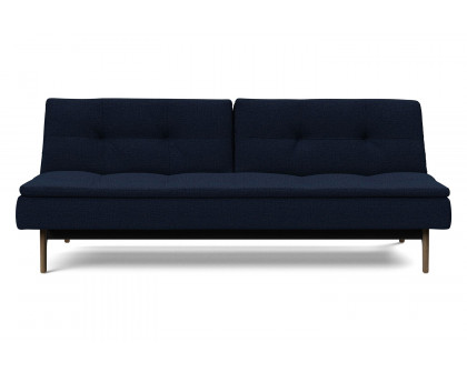 Innovation Living Dublexo Eik Sofa Bed Smoked Oak - 528 Mixed Dance Blue