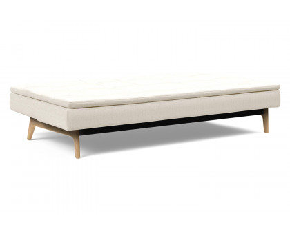 Innovation Living Dublexo Eik Sofa Bed Oak - 531 Bouclé Off White