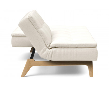 Innovation Living Dublexo Eik Sofa Bed Oak - 531 Bouclé Off White