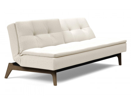 Innovation Living Dublexo Eik Sofa Bed Smoked Oak - 531 Bouclé Off White