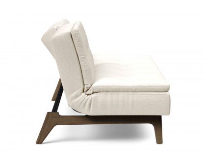 Innovation Living Dublexo Eik Sofa Bed Smoked Oak - 531 Bouclé Off White