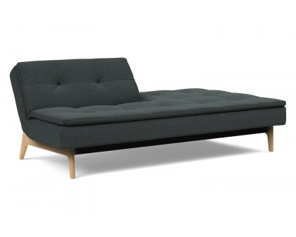 Innovation Living Dublexo Eik Sofa Bed Oak - 534 Bouclé Black Raven