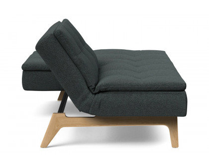 Innovation Living Dublexo Eik Sofa Bed Oak - 534 Bouclé Black Raven