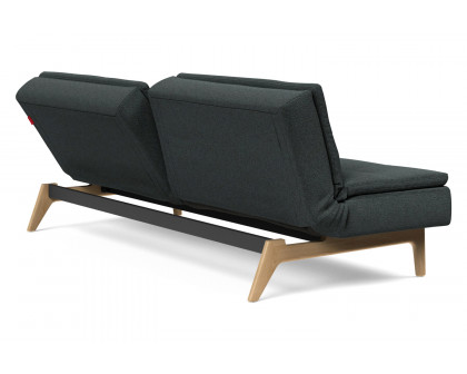 Innovation Living Dublexo Eik Sofa Bed Oak - 534 Bouclé Black Raven